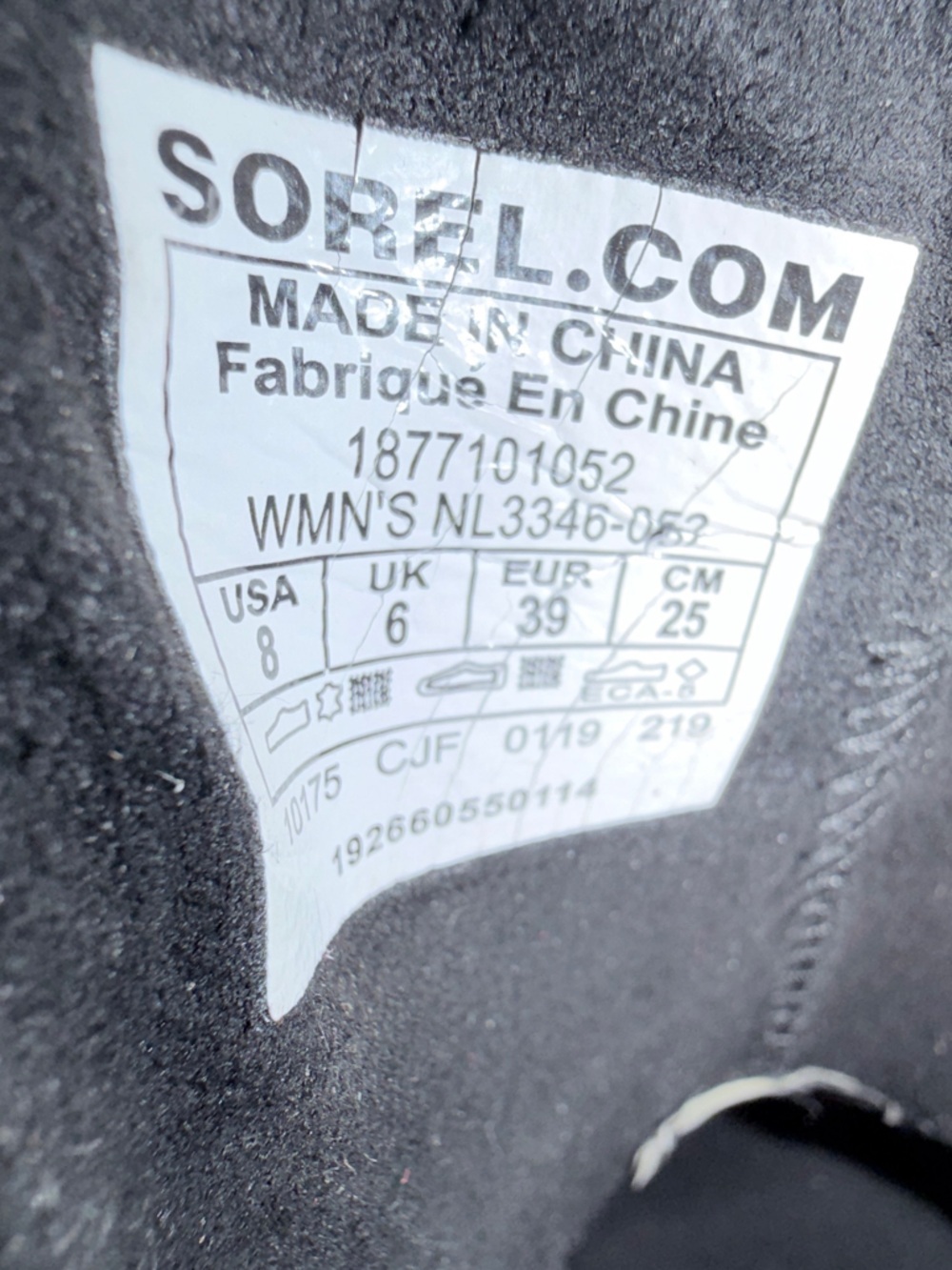 Sorel Chelsea Boots Womens 8 Black gray Leather Waterproof Ankle Boot Lug Sole - Picture 3 of 16